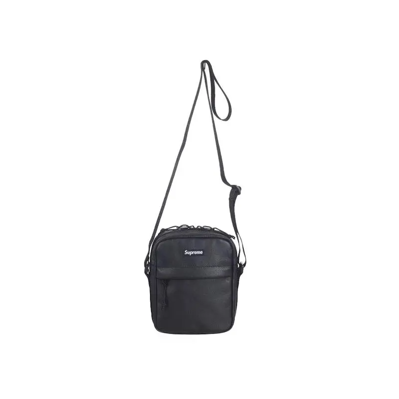 Leather Shoulder Bag Black by StockX