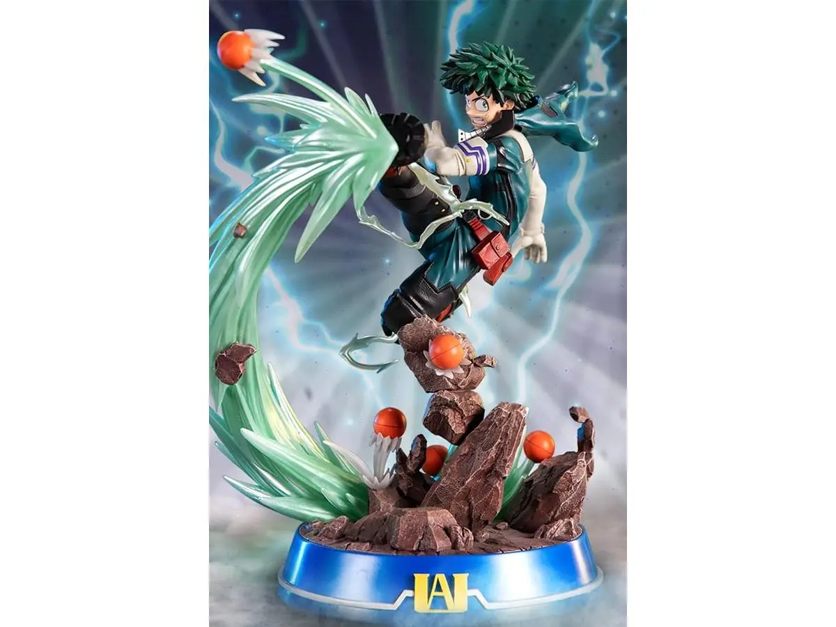 212 MAIN My Hero Academia Izuku Midoriya PVC Figure - First 4 Figures 3010-927, Dynamic Pose, Glow Effect, TF Ultra Statue Standard Edition