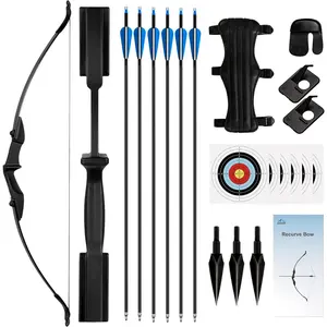 Recurve Bow and Arrow Set Takedown Recurve Bows Archery for Adults Left and Right Hands 40lbs Archery Set