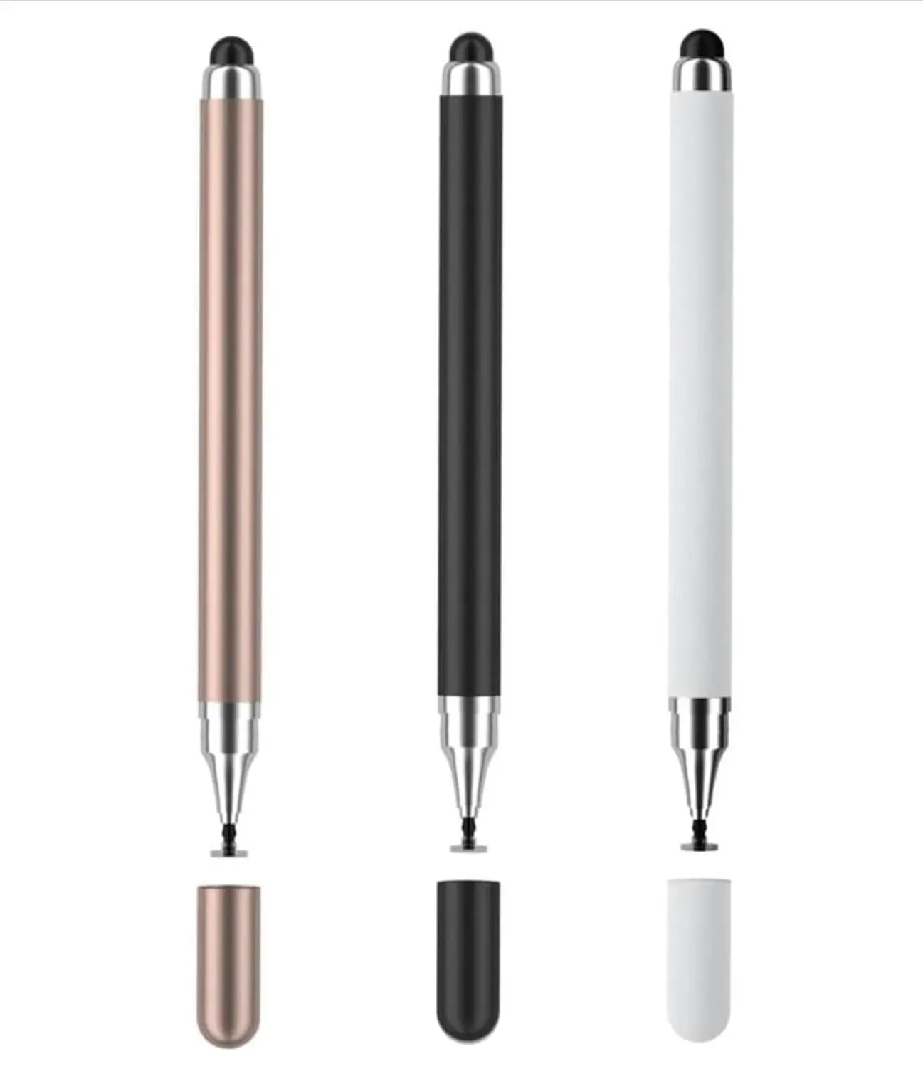 3-Pack Universal Stylus Pen for All Touchscreen with Precision Disc Tip, 2-in-1 Tablets Stylus Pen Compatible with Android & iOS for iPhone– High Precision and Sensitivity Pen Perfect for Writing, Drawing, and Note-Taking