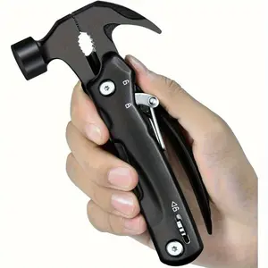 12-in-1 Multi-Function Hammer Tool, Essential Home & Car Tool Set, Safety Lock, Rustproof, Compact for Outdoor DIY, Portable Hand Tools, Ideal Father's Day Gift for Men, Dad, Husband