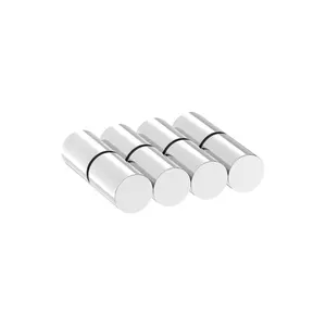 N52-1/2 D x 3/4" H - 8 Pack, Powerful 1/2 Inch Cylinder Rare Earth Magnets, Strong Neodymium Disc Magnets for Fridge, DIY, Building, Scientific, Craft, Office Mighty Cylindrical Magnet