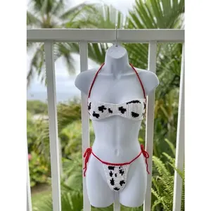Moo-ve Over: The Hand-Crafted Cow Print Tapestry Bikini pattern