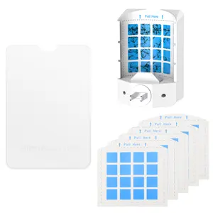 Flying Insect Trap for Indoor Use – Plug-in Bug Catcher with 5 Refill Cartridges & Blue/UV Light Technology – Mess-Free Solution for Gnats, Fruit Flies, House Flies