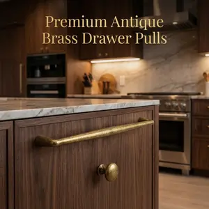 Retro Cabinet Drawer Pulls Handles, Antique Bronze Simple French Chic Handles For Cabinets Wardrobes Pull, Furniture Handles Hardware