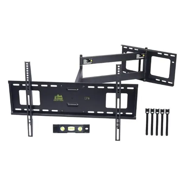 FORGING MOUNT Full Motion Tilt TV Wall Mount Bracket - Carbon Steel Articulated Arm, 42in Long Extension, Low Profile, Pre-Drilled, Fits 37-80in Flat/Curved TVs, VESA 600x400mm Compatible, 110lbs Weight Capacity, XXL Full Open Front, Vesa Compatible, Tilt