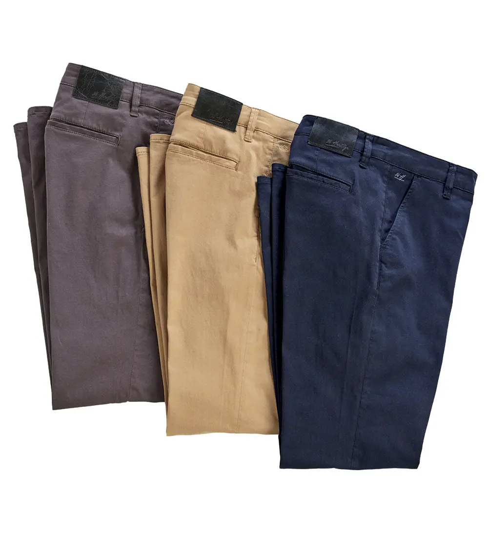 Men's Straight Leg Chino Pants - Casual, Clean Aesthetic Classic Style, Breathable Stretch Cotton-Tencel-Elastane Twill, Lightweight Flat Front, 16" Hem Opening, Machine Washable Menswear Trousers, Chino Men's Pants