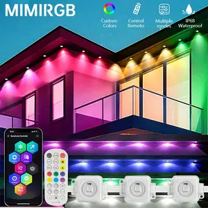 MIMIRGB Eaves Lights Permanent Outdoor LED String Lights APP Smart DIY Automatic Scene Lighting Effects Christmas Holiday Decoration