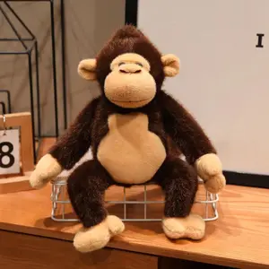 Hot Cartoon Gorilla Plush Toy Chimpanzees Monkey Soft Stuffed Doll Backpack Car Bag Room Decor Kid Gift