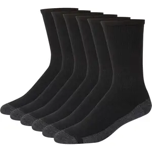 Luxury Premium Men's Wear Hanes mens Max Cushioned Crew Socks, Moisture-wicking With Odor Control, Multi-packCrew Sock