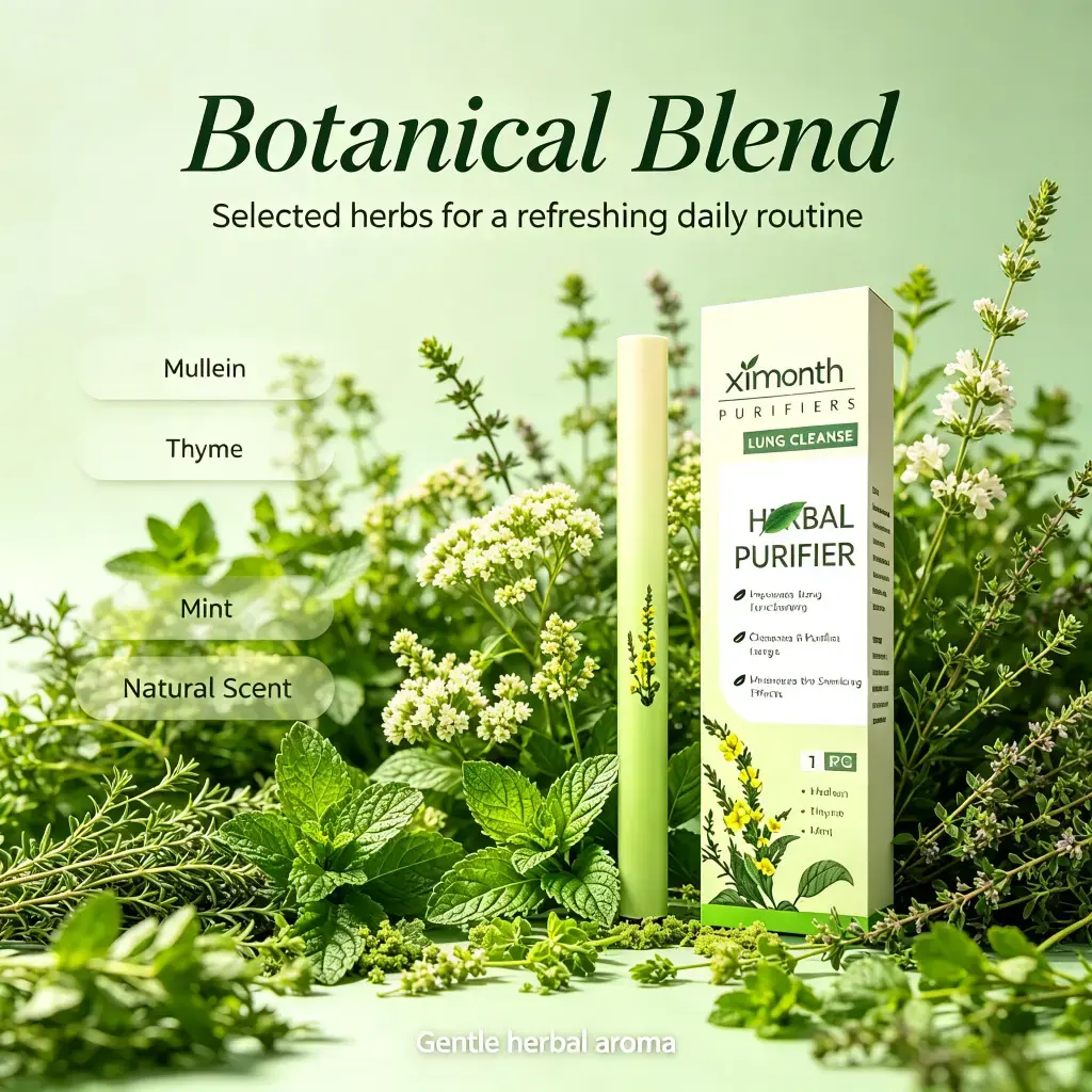 new Natural Mullein Thyme Mint Breath Purifier Stick | Herbal Oral Care for Fresh Breath On-the-Go Oral care spray