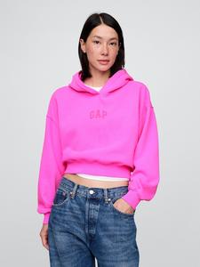Gap Women's VintageSoft Arch Logo Cropped Hoodie