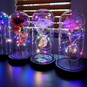 galaxy glass dome rose Colorful Decoration each sold individually comes with a gift box. ready for your special day. makes a wonderful gift. Decorative Gift