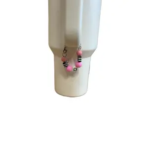 Custom Beaded Cup Charm | Personalized Drink Marker | Reusable Tumbler Charm | Handmade Bead Accessory | Fun Cup Charm | With a Little Love