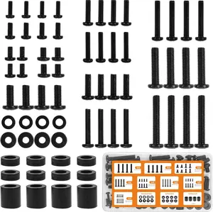 Universal TV Mounting Hardware Screw Kit Set with Box - M4 M5 M6 M8 Screws and Whers Spacers, Replacement Screws for TV VESA Mounting, Fits  TV/ up to 80 inch