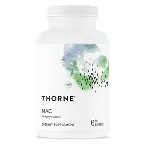 Thorne NAC - N-Acetylcysteine - 90 Capsules Healthcare Edible