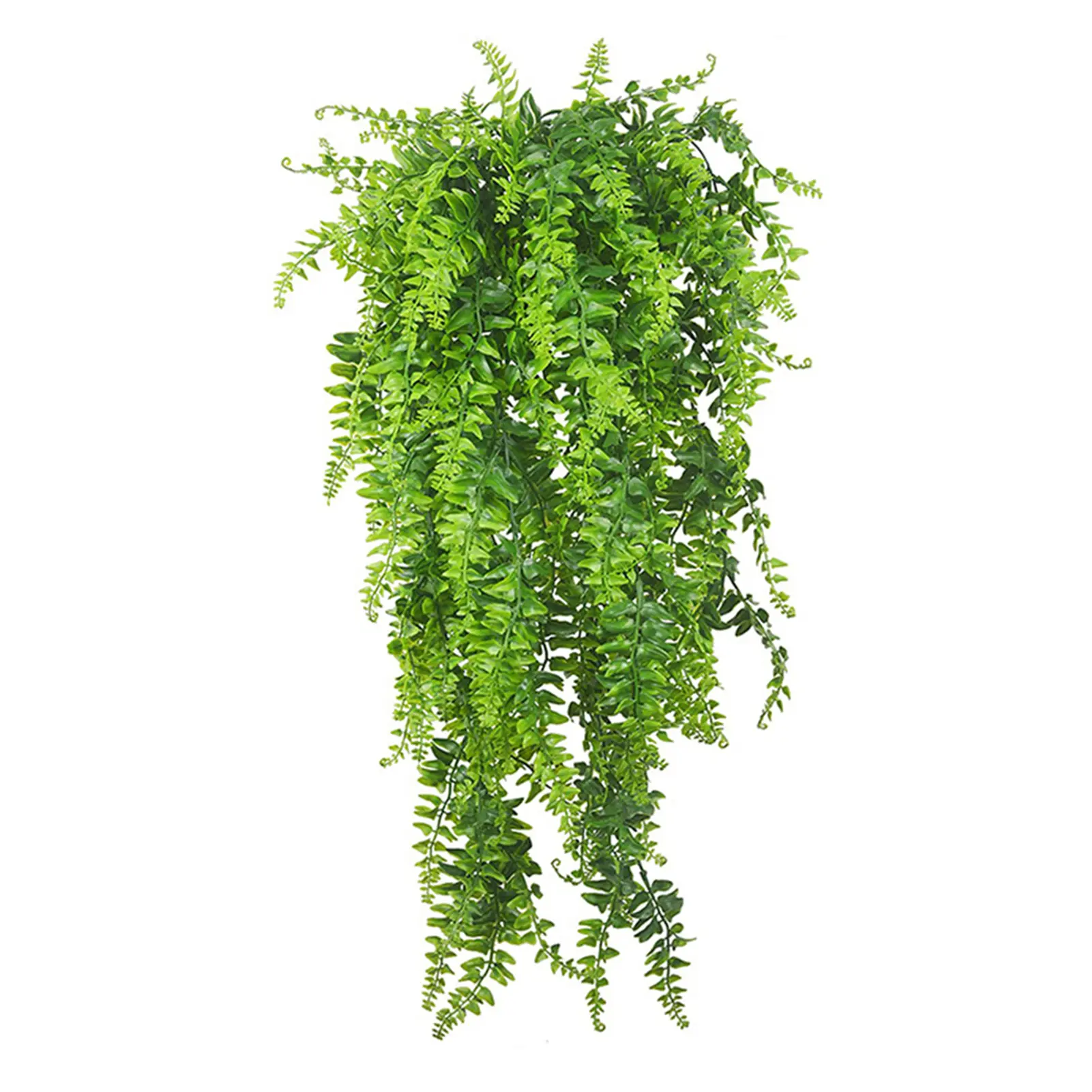 Realistic Plastic Decorative Hanging Ferns - Lightweight, Waterproof Bendable Wire Artificial Plants for Indoor/Outdoor Wall Decor, Room Decor; Easy to Hang, Low-Maintenance, No Watering or Wilting, Lush Green Vibes Year-Round (Ideal for Balcony, Porch),