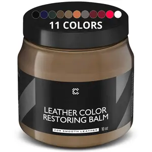 Leather Recoloring Balm Brown 10 Oz - Color Restorer For Couches