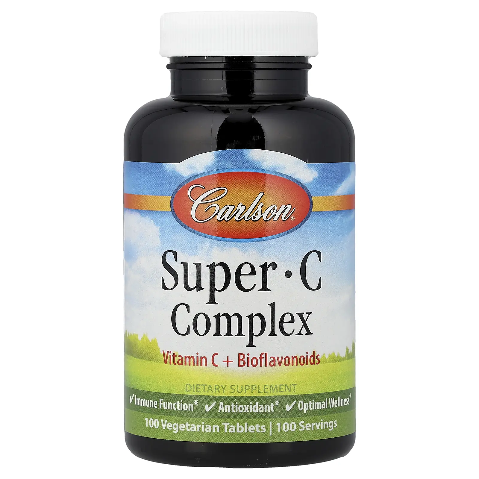 Carlson Super C Complex, 100 Vegetarian Tablets