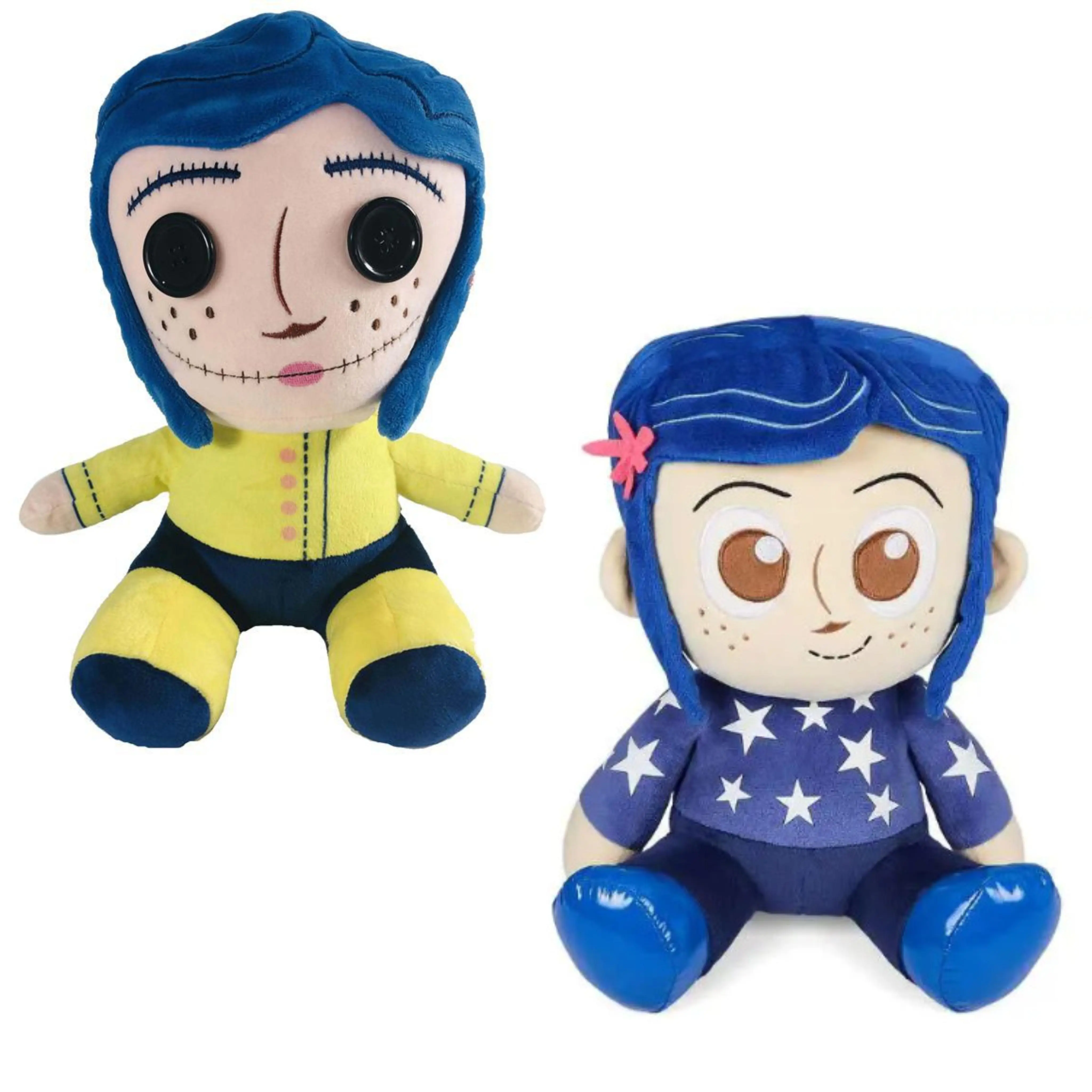 25cm Coraline Plush Doll Stuff Cartoon Figure Soft Pillow Ugly Cute Collection Dolls Room Kawaii Ornament Gift Birthday Kid Toys