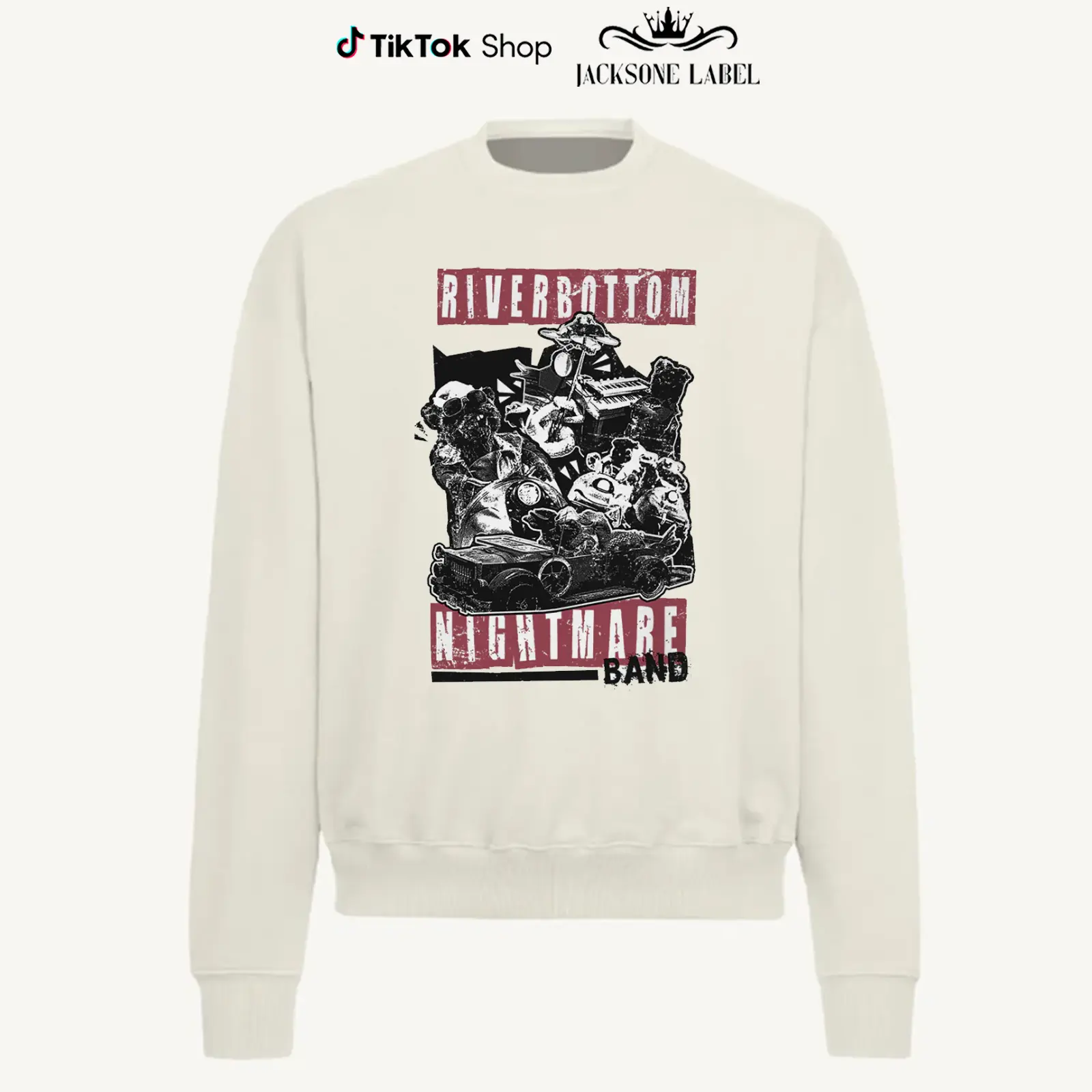 Riverbottom Nightmare Band Vintage Sweatshirt, Emmet Otter's Jug Band Christmas Cartoon Movie Shirt, The Muppet Show, Muppets Fan, Gift For Fan, Chritsmas Party Shirt, Unisex Graphic Crewneck