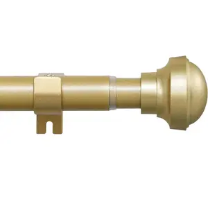 Long Curtain Rods for Windows 72 to 144 Inches, 1 Inch Adjustable Heavy Duty Decorative Curtain Rod Set, Easy to Install with 3 Brackets, Suitable for  Styles of Bedrooms, Living Rooms.