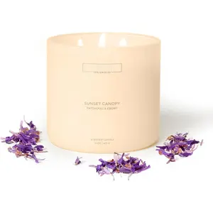 & Ebony -  3-Wick Fall Scented Candle for  | 15oz, 50-Hour  |  Soy Wax | Warm & Grounding   | Malibu Sands Collection -  for Women & Men
