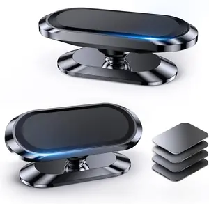 GJAHSH Magnetic Car Tablet Mount, [Upgraded 8X Strong Magnets] Dashboard Phone Holder for Car, 360° Rotatable Compact Cell Phone Mount Compatible with iPhone 16 15 14 13 12 Pro Max, Samsung & All Phones