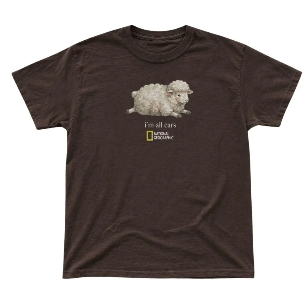 The I’m All Ears Sheep Graphic T-Shirt, Funny Lamb Tee, Cute Animal Vintage Style Shirt, Y2K Shirt, Crew Neck Shirt, Gift For Men, Gifrt For Woman