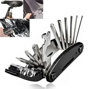 16 in 1 Portable Bicycle Repair Tools Kit Hex Wrench Nut Tire Screwdriver Motorcycle Bicycle Repair Tools Portable Tool Accessories