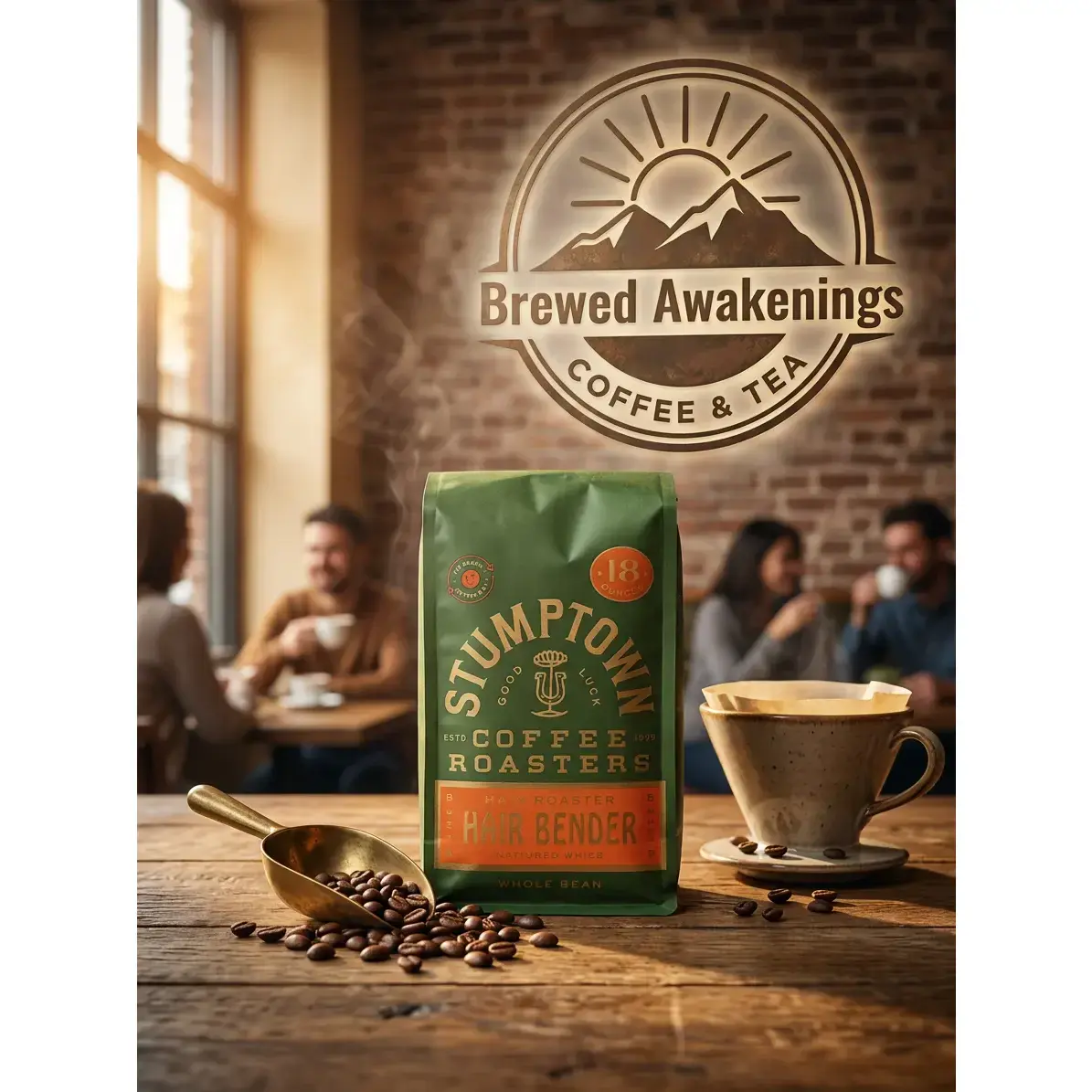 Hair Bender Bold Blend Certified Organic Freshly Roasted Whole Bean Coffee, 18oz - Complexity Without Compromise for Brewed Awakenings
