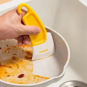Silicone High‑Temperature‑Resistant Nonstick Pan Bottom Cleaning Scraper/Shovel for Pots & Dishes, Household Use