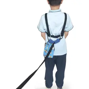 Shoulder Harness for Children, Walking Harness for Older Kids & Teens with Quick-Grab Handle, Adjustable Tether, Removable Autism Awareness Puzzle Pouch for Special Needs Safety