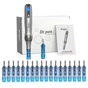 Oley Dr-Pen Electric M8S Dermapen Pen with 20 Pcs Replacements Facial Beauty Instrument & Cleansing Tool