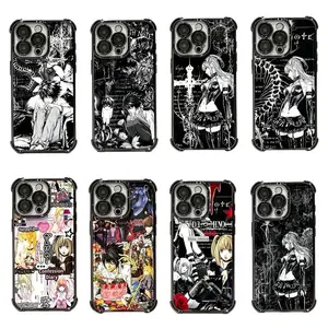 Anime Death Note Light Yagami Amane M-Misa Gotic Cool Phone Cases for iPhone 17, 16, 15, 14, 13, 12, 11 Pro Air Plus ProMax and Samsung S26-S20. High aesthetic, drop resistant, and earthquake resistant phone case. lover