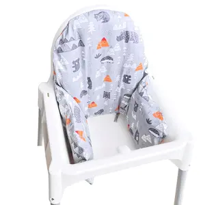 Inflable Inner Cover for IKEA Antilop Highchair,Cotton Fabric (Not Included Inflable Inner,Cover Only) (Grey)
