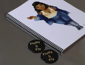 Lady In Blue Notebook