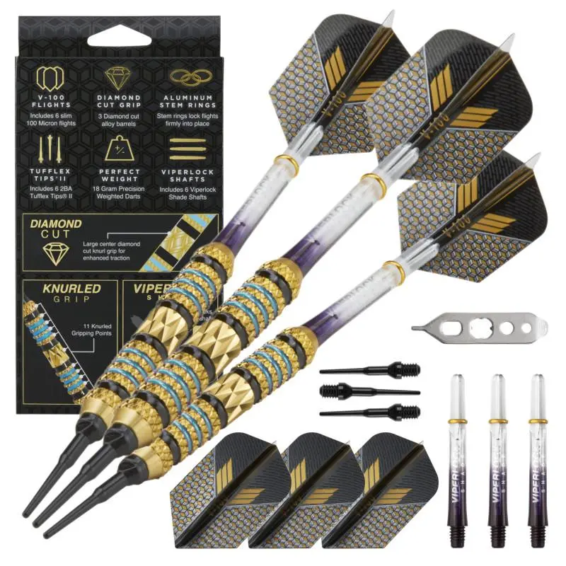 Viper Wizard Blue/Black Soft Tip Darts 18 Grams