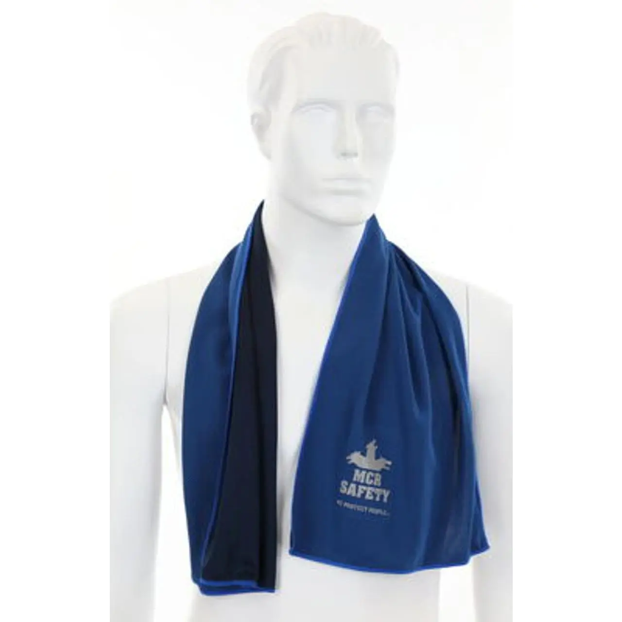 MCR Safety CGT13 Cooling Gear 1-Piece Large Blue Lightweight Polyester Microfiber Towel (30x14"/30 Inches) with Evaporative Cooling Soak-in-Water Function