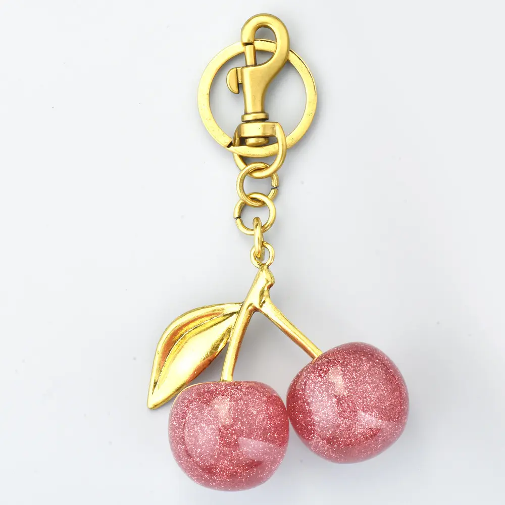 BIGWIG Bag Charm, Sparkly Bedazzled Acrylic Cherry Charms for Purses, Cute Mini Handbag Accessory for Women, Bedazzled Bag Charm tiktokshopbacktoschool,back to school,back to school haul