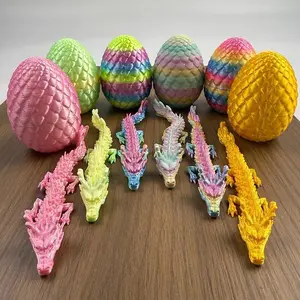 12-Piece 3D Printed Multicolor Dragon Egg & Ornament Set (6+6 Pieces) - Unique Themed Design, Decorative Sculptures, Small Exquisite Desktop Ornaments, Ideal for Home Interior Decoration, Indoor Recreation Use