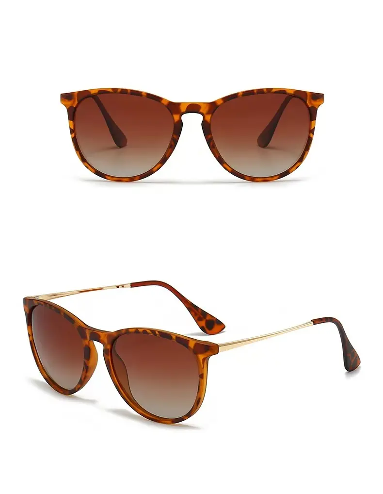 Retro Colorful Tortoiseshell Polarized Sunglasses for Men & Women - UV Protection, 2025 Summer Street Style Trendy Casual Eyewear, Colored Polarized Tortoise Women's Sunglasses Frames, Travel Accessory, Street Style Sunglasses