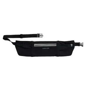 Gymreapers Stryda™ Run Belt Low-Profile Dual-Zone Storage Adjustable Buckle Reflective Details for Distraction-Free Running
