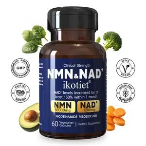 IKOTIET  & NMN Complex Formula, 10 in 1, contains 1000 mg per serving. It includes   magnesium complex, as well as vitamin C, resveratrol, coenzyme Q10,  NAD+ precursor supplements. Dietary Fitness Edible advanced nad powder Liposomal Men and Sea Sleep
