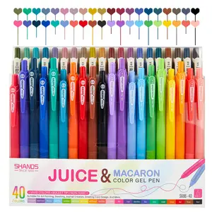 Retractable Gel Ink Pens,0.5mm Extra Fine Point Tip,Journaling Smooth Writing Note Taking Coloring No Bleed & Smear Smudge for Drawing, Writing,Planner at School, Art Pen