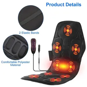 Full Body Massage Chair Pad with Heat, 8 Massage Modes, 9 Intensity Levels, 3 Heating Levels, 3 Timer Settings, for Home Office Car Use Gift