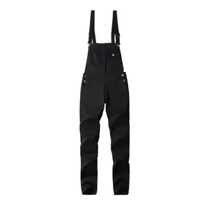 Men’s denim jumpsuit workwear, elastic jean fabric, adjustable straps and pockets, casual washed harem overall, all seasons