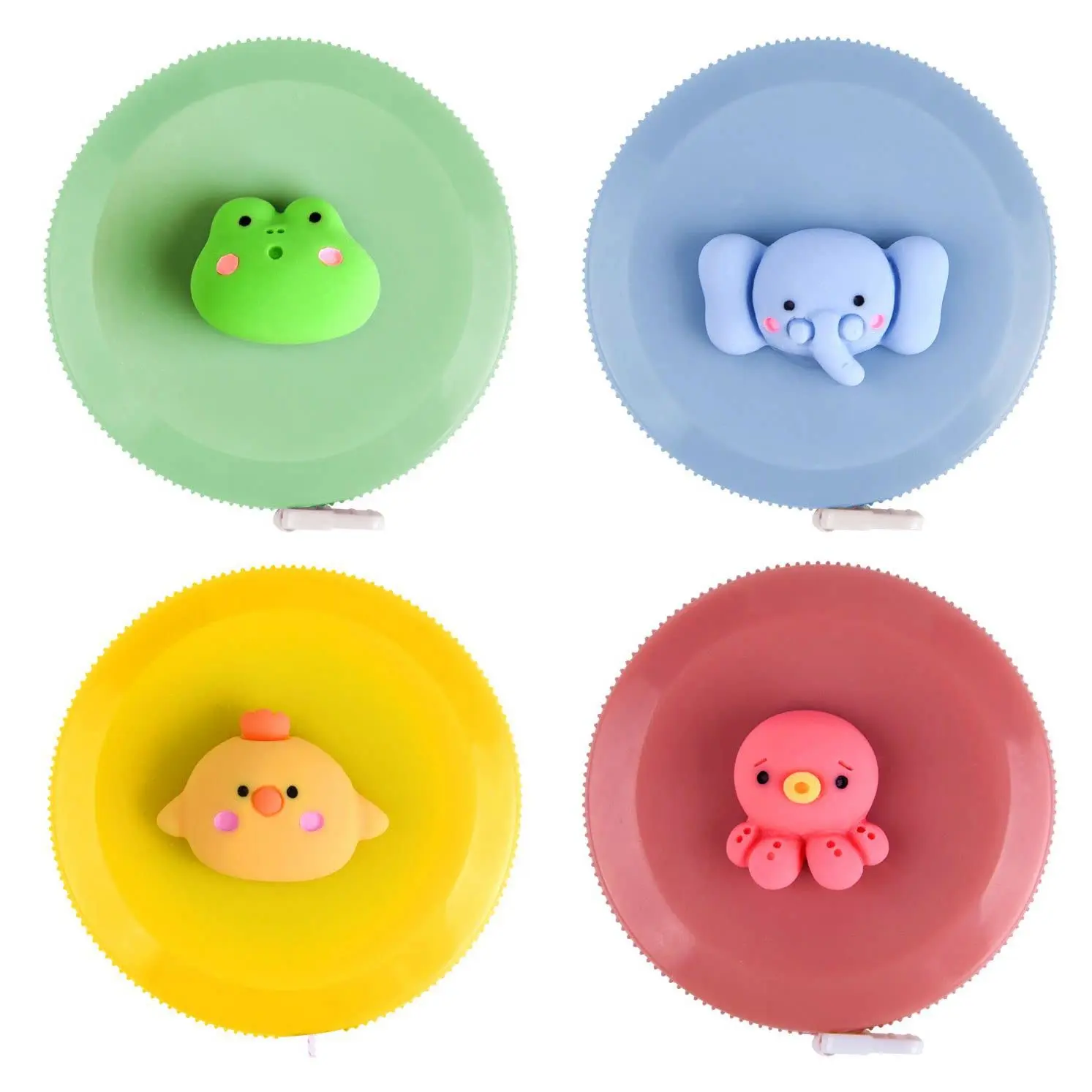 4 count Soft Measuring Tape for  Measurements Retractable,Cute Tape Measures Tailor Measuring Tape for Sewing 60 in / 1.5 M Tailors Measure Tape with Fractions Measure Ruler for Sewing