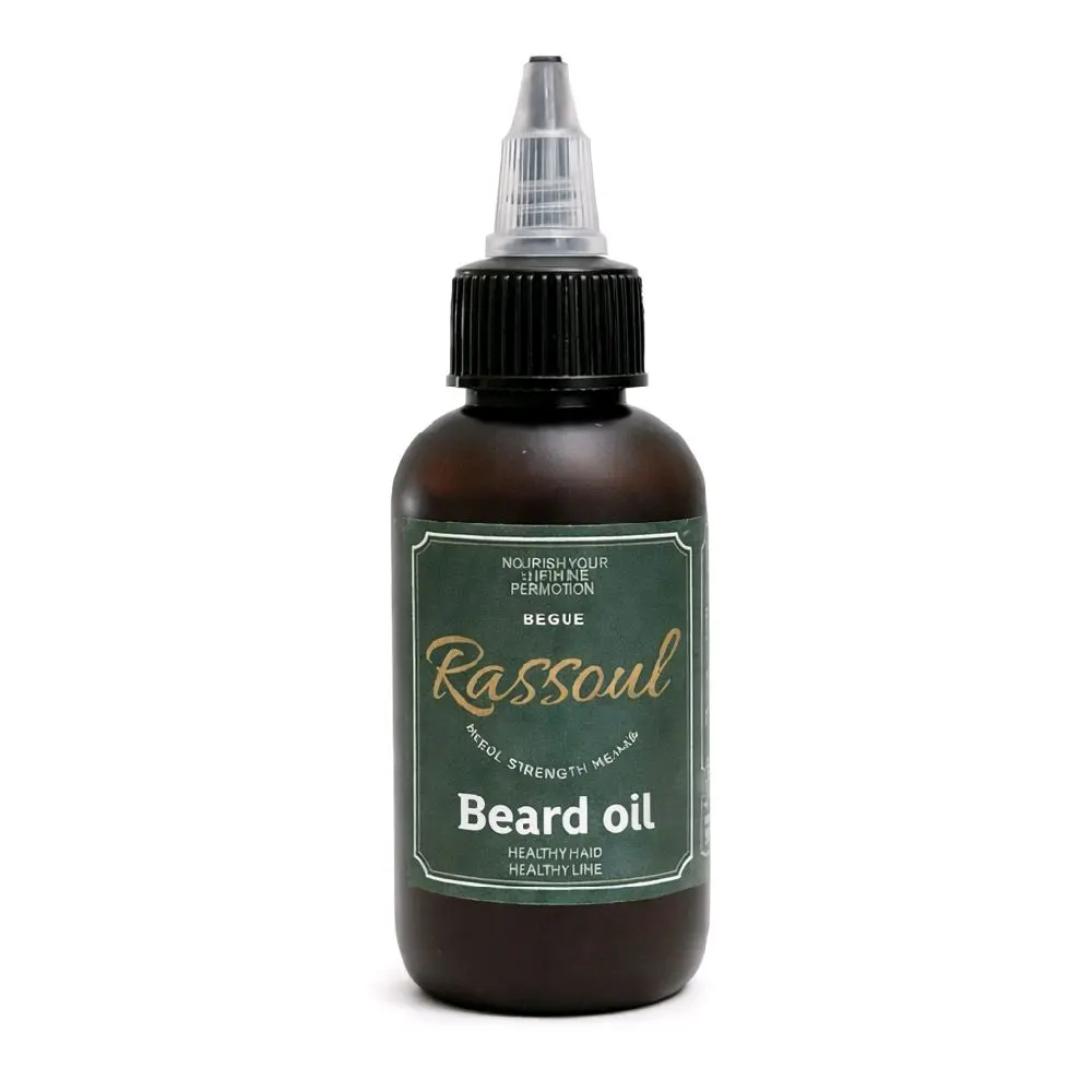 Rassoul Beard Oil - 2 fl oz Men's Hair Care Moisturizer, Hydrating & Conditioning Formula for Healthy Growth, Natural Essential Oils for Shine, Fragrance & Scented Nourishing Smoother Beard, Aroma, Bottle, Hair Oiling Routine