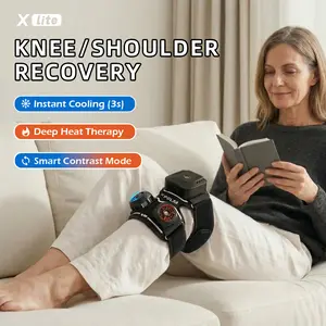XPOLAR X Lite Cordless Heat & Cold Therapy Machine – No Ice Needed, Rechargeable Portable Ice Machine for Knee / Shoulder After Surgery with Timer, Contrast Therapy for TKR, Osteoarthritis & Sports Recovery